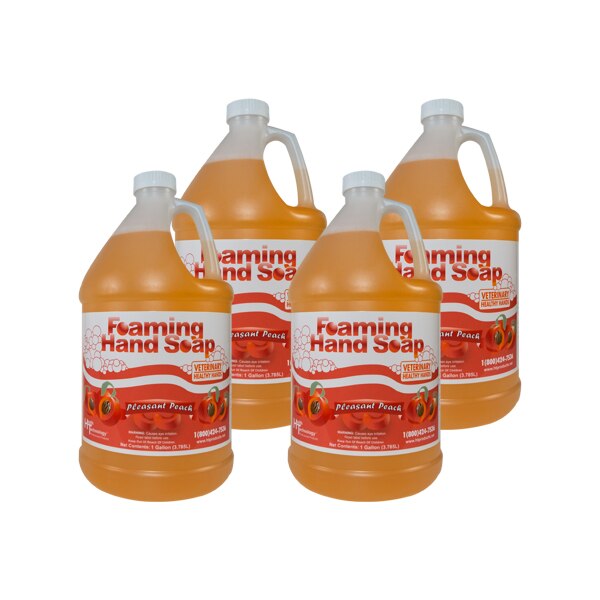 Veterinary Healthy Hands Pleasant Peach Soap 4/1 Gallon Case